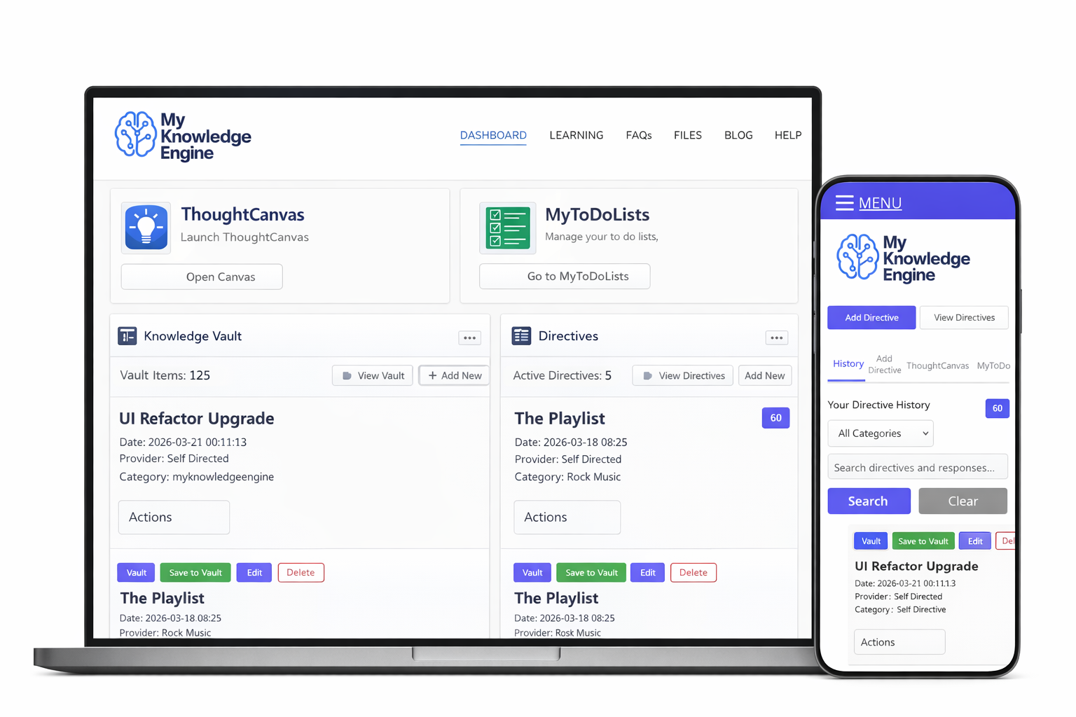 Dashboard Screenshot
