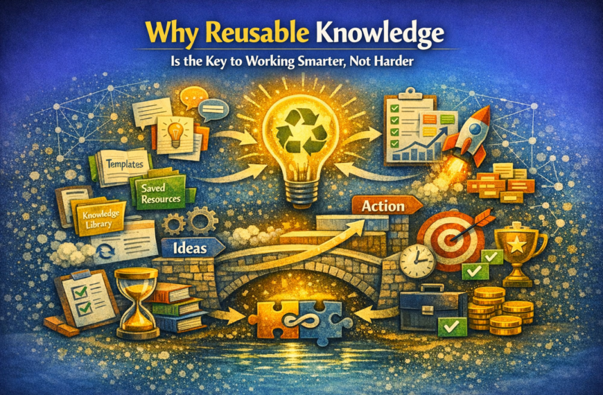 Why Reusable Knowledge Is the Key to Working Smarter, Not Harder